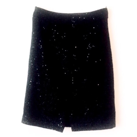 Calvin Klein Sequin Bouclé Straight Skirt - Picture 6 of 7